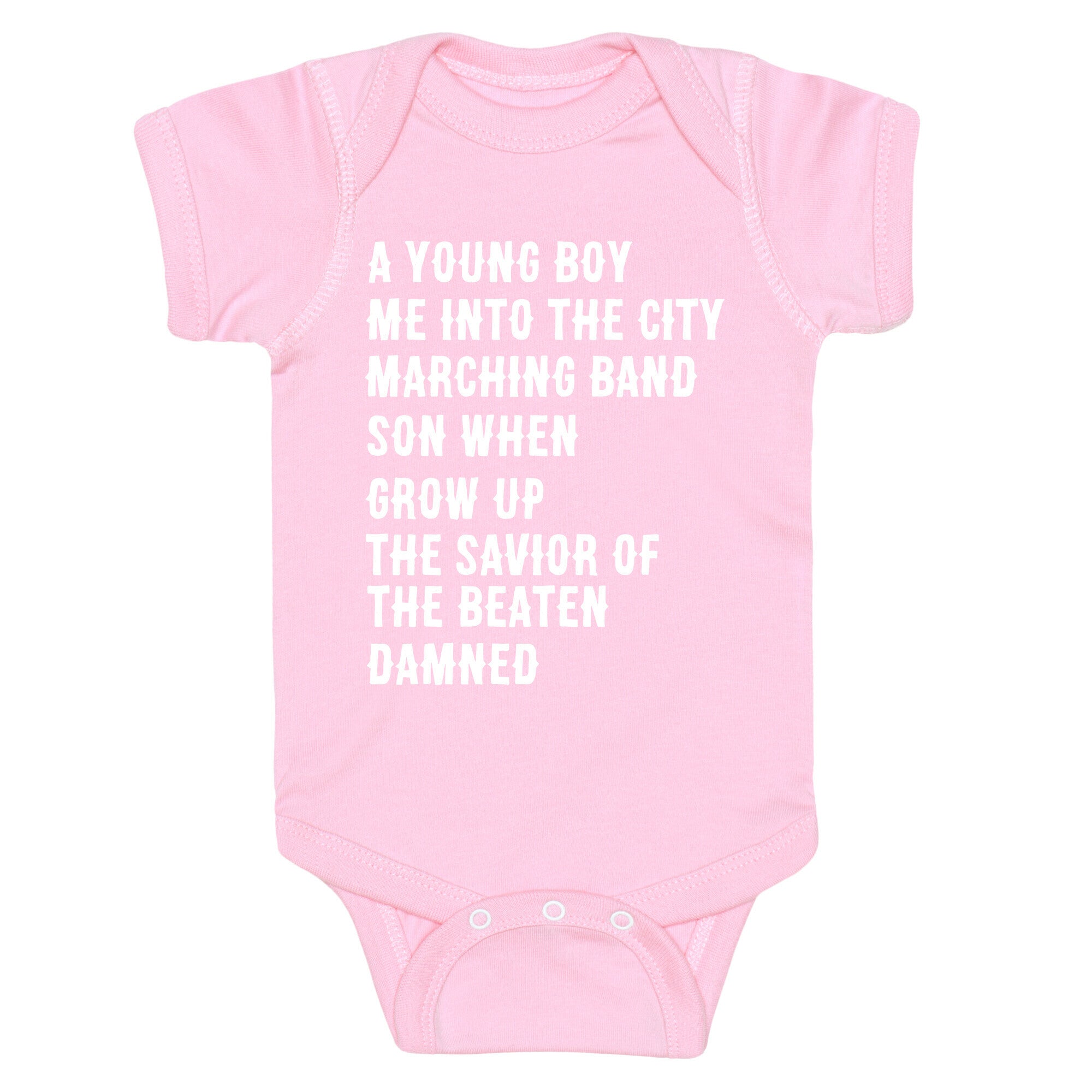 When I Was a Young Boy (1 of 2 pair) Baby One Piece